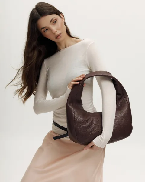 "Roxy mini" шкіряна, бордо