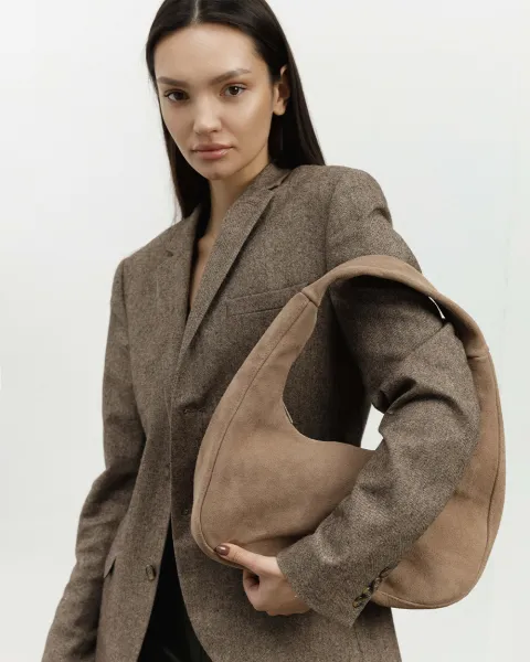 "Roxy mini" замшева, бежева