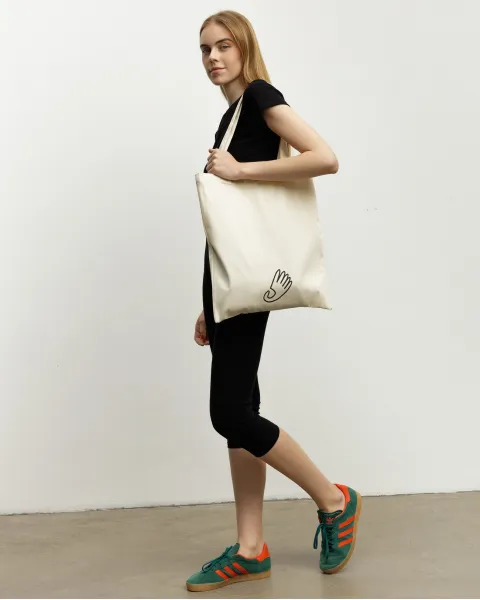 Шопер "Country bag" молочний, принт mini
