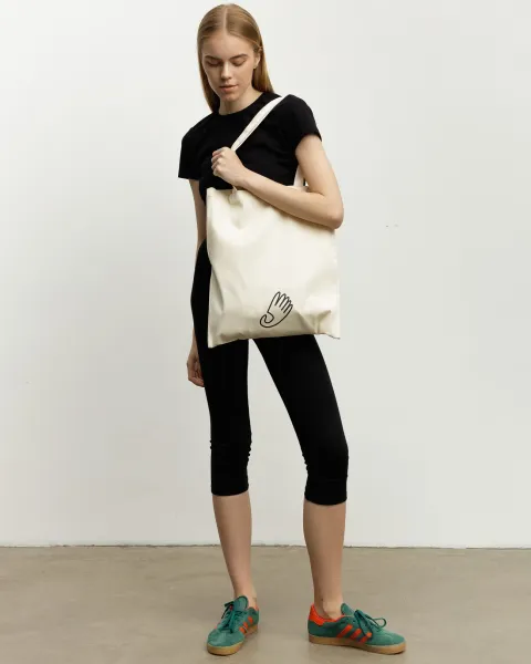 Шопер "Country bag" молочний, принт mini