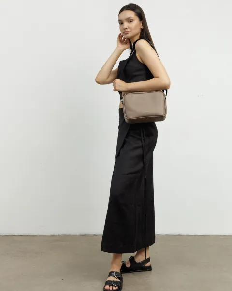 "CROSSBODY" екошкіра, бежева