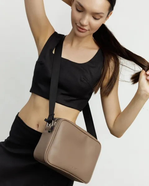 "CROSSBODY" екошкіра, бежева