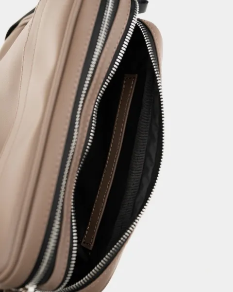 "CROSSBODY" екошкіра, бежева