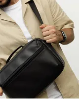СУМКА "DAILY BAG 01" екошкіра, чорна