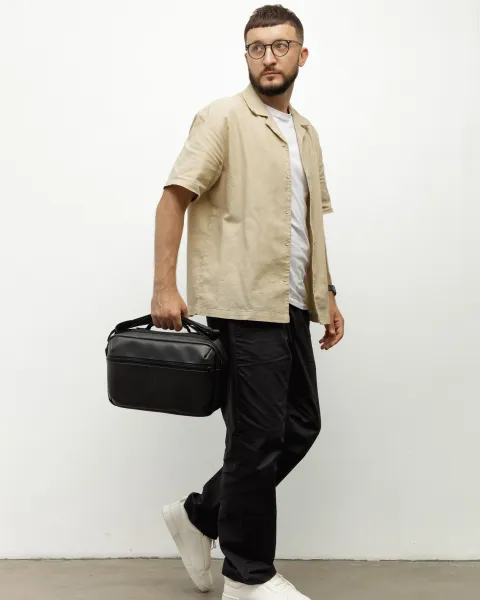 СУМКА "DAILY BAG 01" екошкіра, чорна
