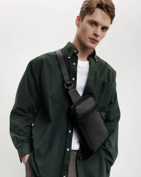 "SHUTTLE UNO BAG 01" екошкіра, чорна