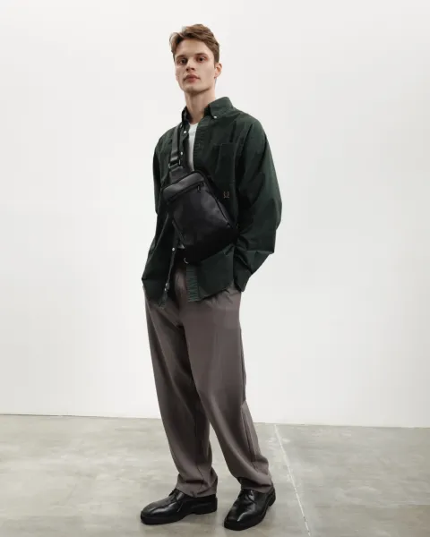 "SHUTTLE UNO BAG 01" екошкіра, чорна