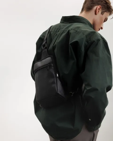 "SHUTTLE UNO BAG 01" екошкіра, чорна