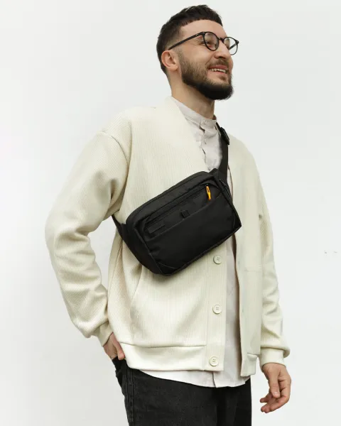 "HIP PACK 01" поліестер, чорна