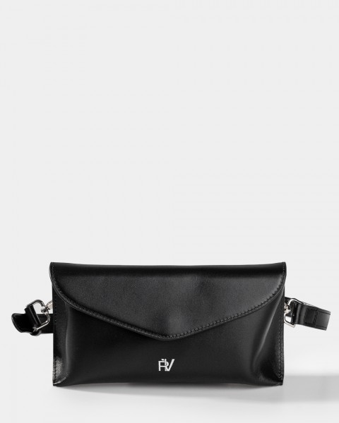 Сумка "LINE" шкіряна, чорна