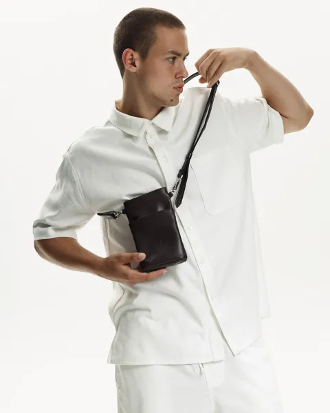 "Pouch bag" коричнева