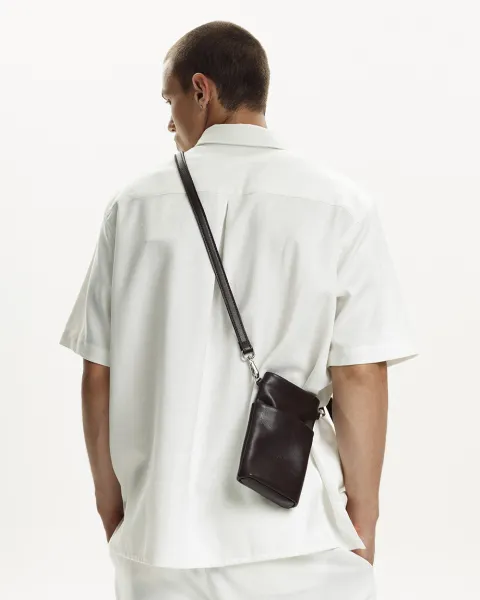 "Pouch bag" коричнева