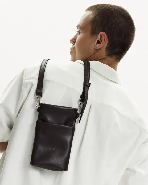 "Pouch bag" коричнева