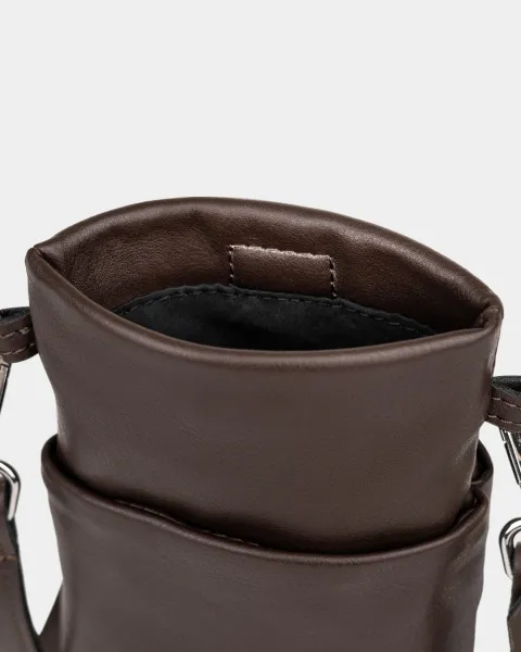 "Pouch bag" коричнева