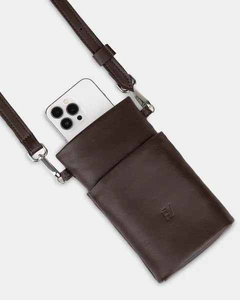 "Pouch bag" коричнева