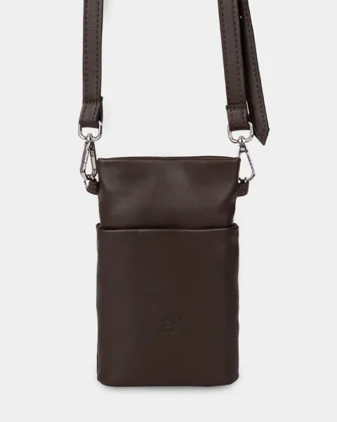 "Pouch bag" коричнева