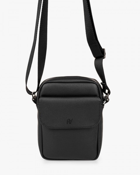 Месенджер "Brooklyn" екошкіра, чорний