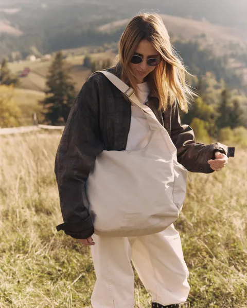 "Trainy Bag" нейлон, молочна