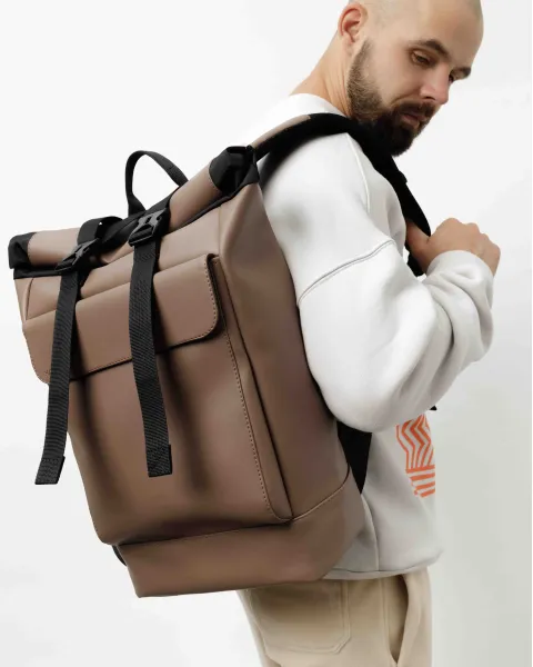 "ROLLTOP 3" ЕКОШКІРА, БЕЖ