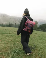 "TRAVEL TEC S" (14 л.) принт хризантеми