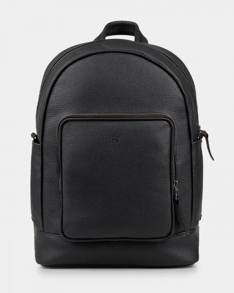 "TOWN" шкіряний, чорний