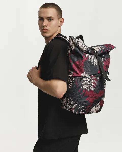 "Basic Rolltop" (23 л.) принт тропік бордо