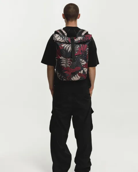 "Basic Rolltop" (23 л.) принт тропік бордо