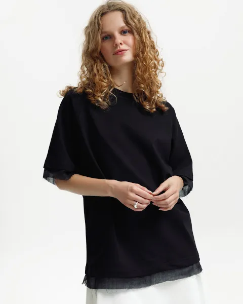 Футболка "Ginny" чорна