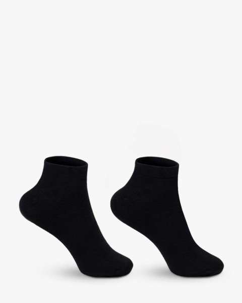 Шкарпетки короткі бавовняні унісекс, чорні (3 пари) 35-39 р.