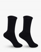 Шкарпетки бавовняні унісекс, чорні 35-39 р.