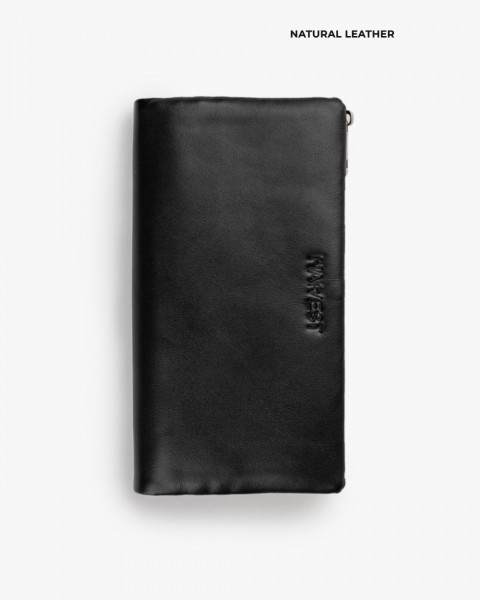 Гаманець "Zip Up" шкіряний, чорний