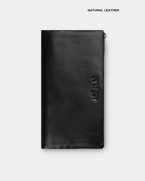 Гаманець "Zip Up" шкіряний, чорний
