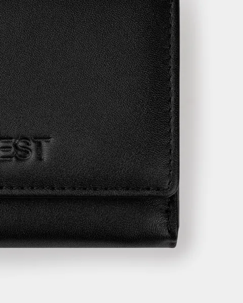 Гаманець "Trifold mini" шкіряний, чорний