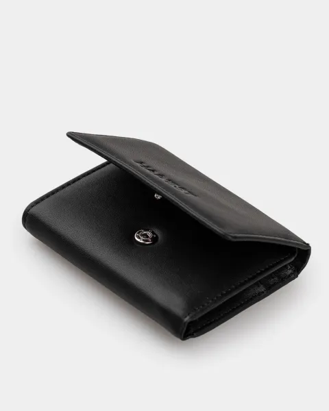 Гаманець "Trifold mini" шкіряний, чорний