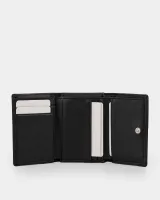 Гаманець "Trifold mini" шкіряний, чорний