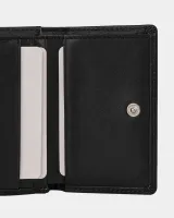 Гаманець "Trifold mini" шкіряний, чорний