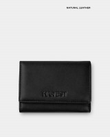 Гаманець "Trifold mini" шкіряний, чорний