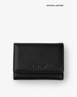 Гаманець "Trifold mini" шкіряний, чорний