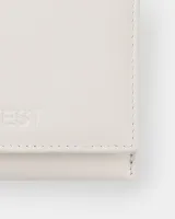Гаманець "Trifold mini" шкіряний, білий