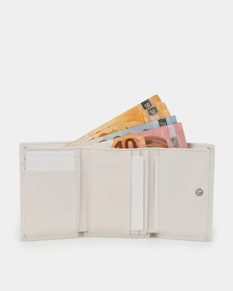 Гаманець "Trifold mini" шкіряний, білий