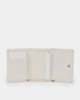 Гаманець "Trifold mini" шкіряний, білий