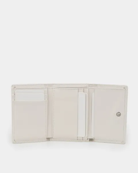 Гаманець "Trifold mini" шкіряний, білий