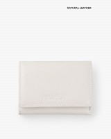 Гаманець "Trifold mini" шкіряний, білий