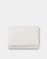 Гаманець "Trifold mini" шкіряний, білий