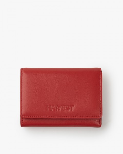 Гаманець "Trifold mini" шкіряний, червоний