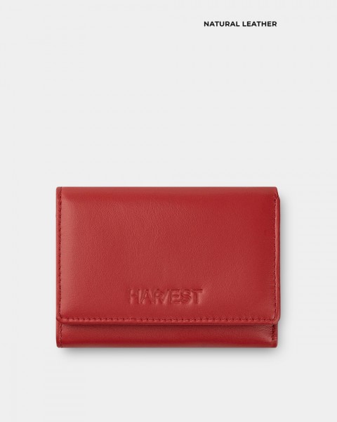 Гаманець "Trifold mini" шкіряний, червоний