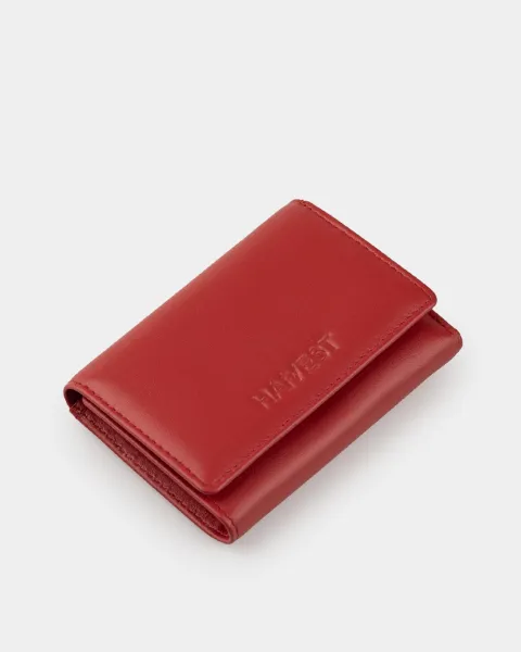 Гаманець "Trifold mini" шкіряний, червоний
