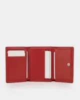 Гаманець "Trifold mini" шкіряний, червоний