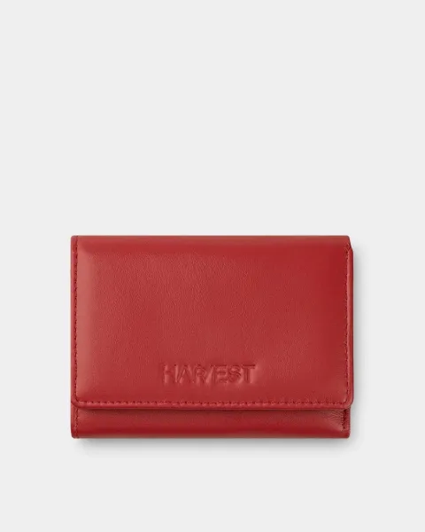 Гаманець "Trifold mini" шкіряний, червоний