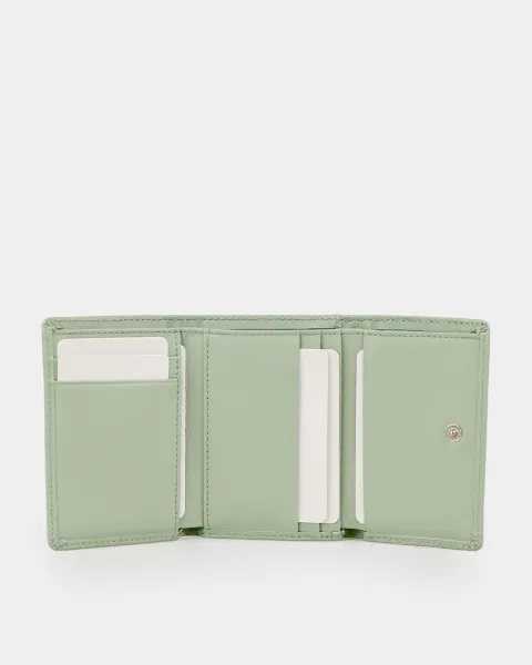 Гаманець "Trifold mini" шкіряний, ментол